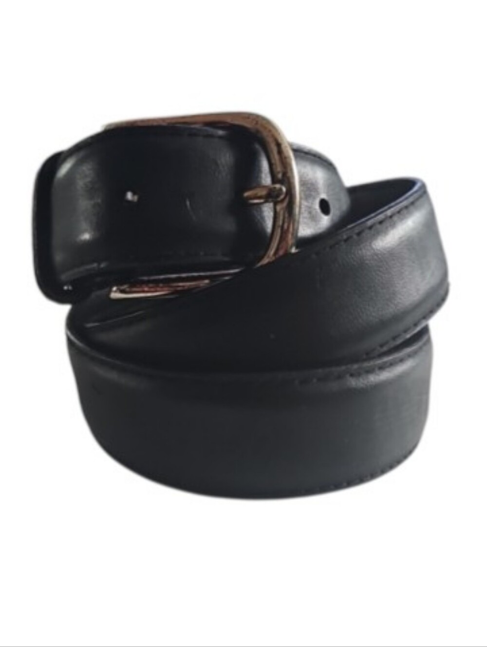 Black Crazy Horse Leather Belt Size 32 Classic Minimalist Mens Dress Casual